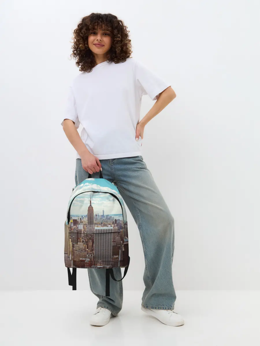 Рюкзак джинсовый / Столица мира