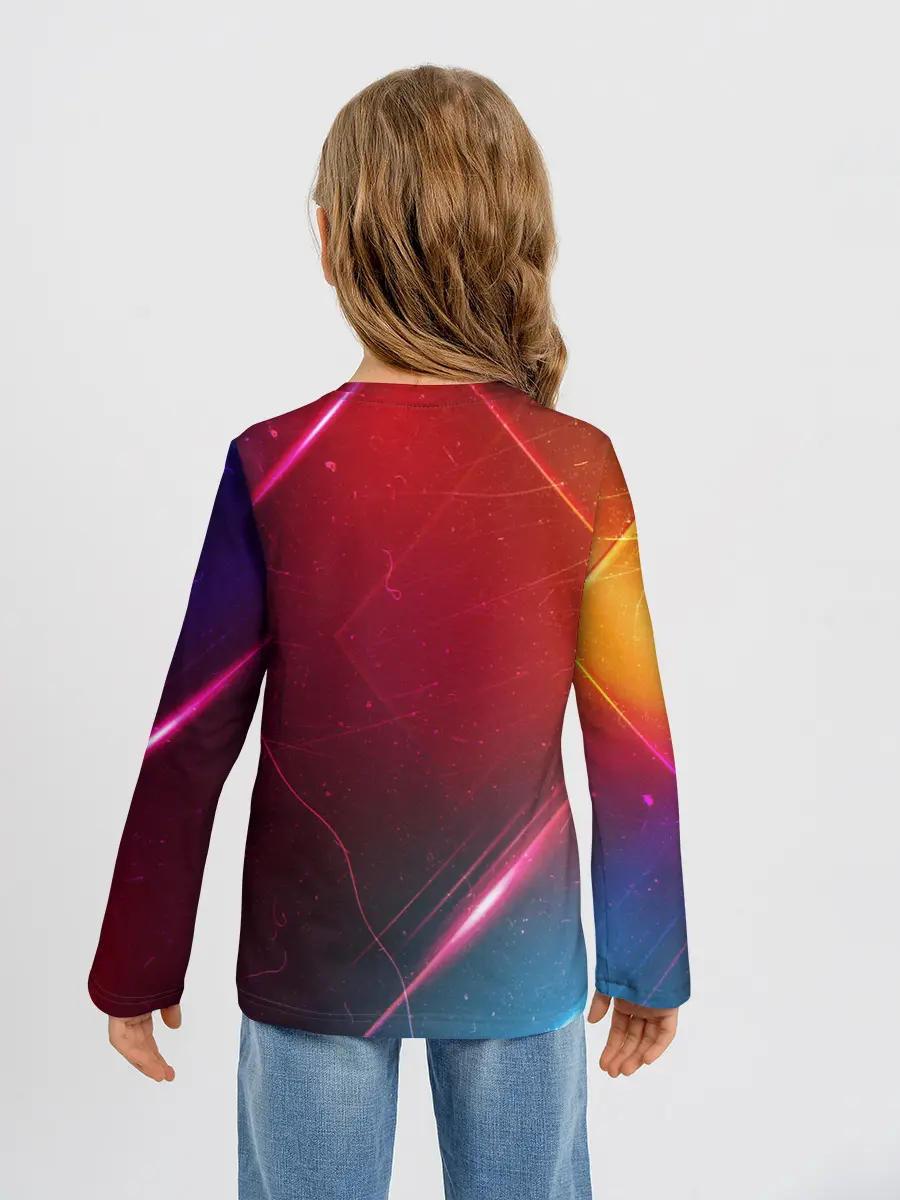 Детский лонгслив / НЕОНОВАЯ АБСТРАКЦИЯ