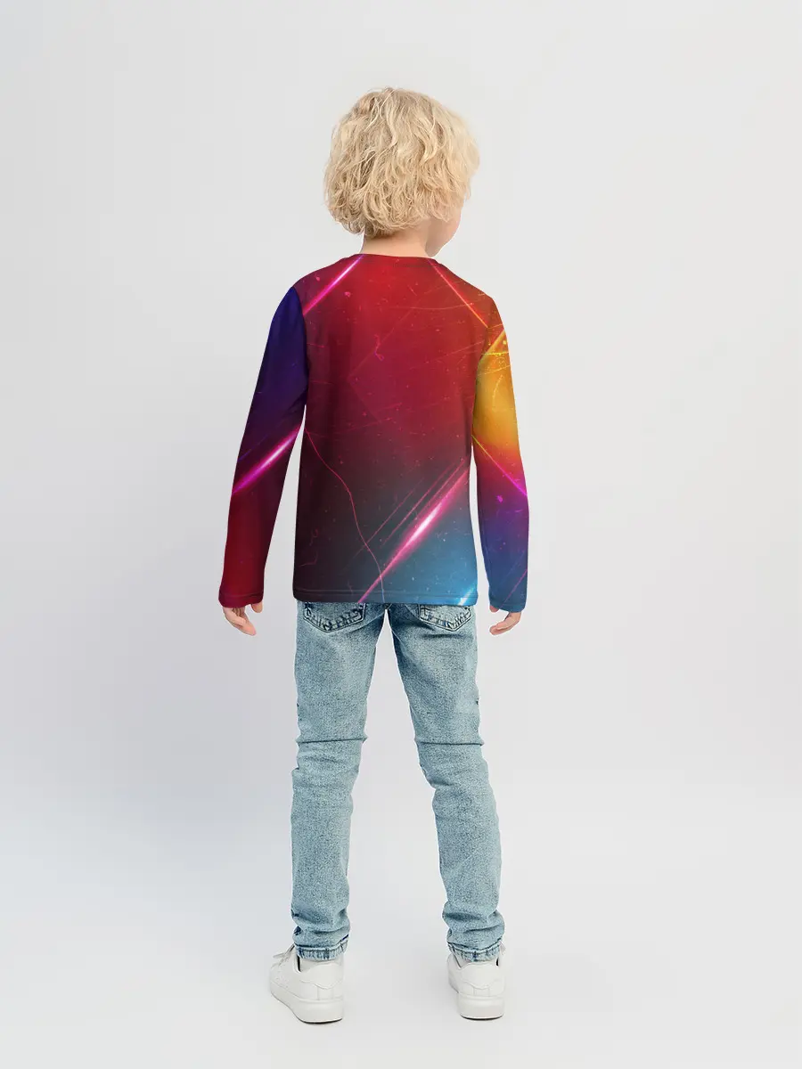 Детский лонгслив / НЕОНОВАЯ АБСТРАКЦИЯ