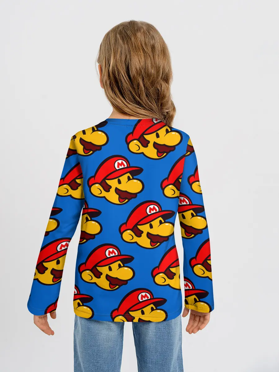 Детский лонгслив / Mario