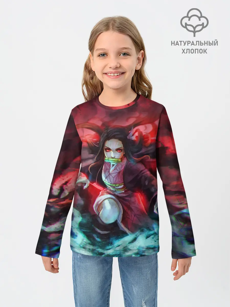 Детский лонгслив / НЕЗУКО КАМАДО