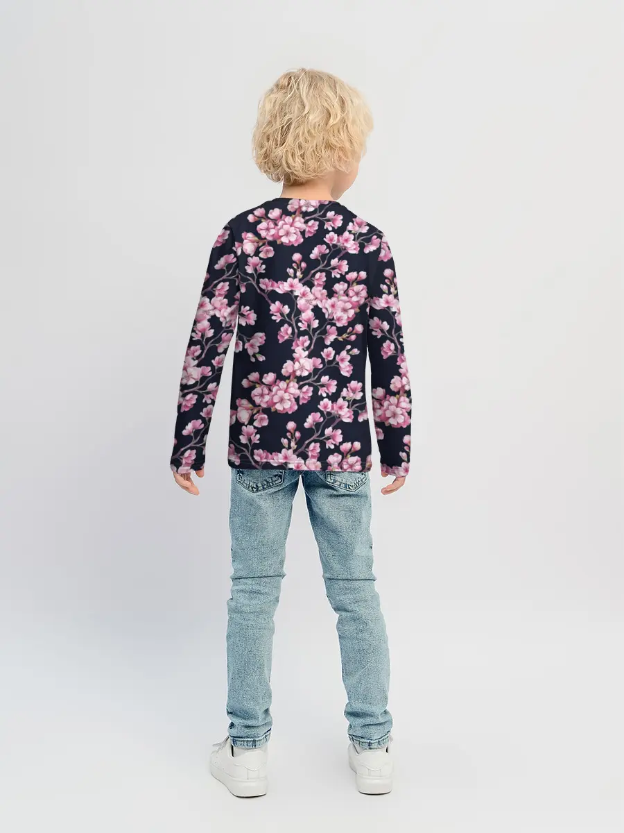 Детский лонгслив / Сакура