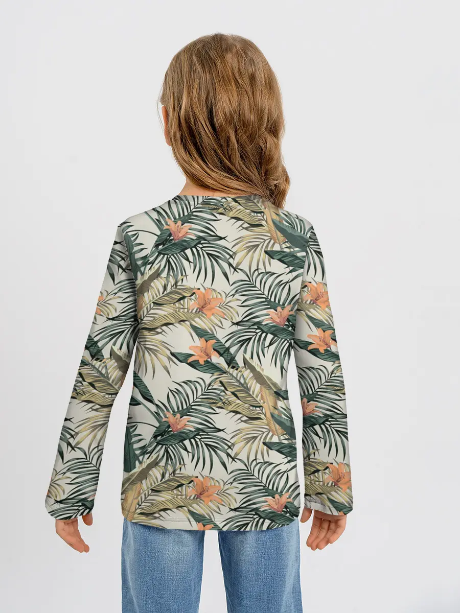 Детский лонгслив / Live laugh love