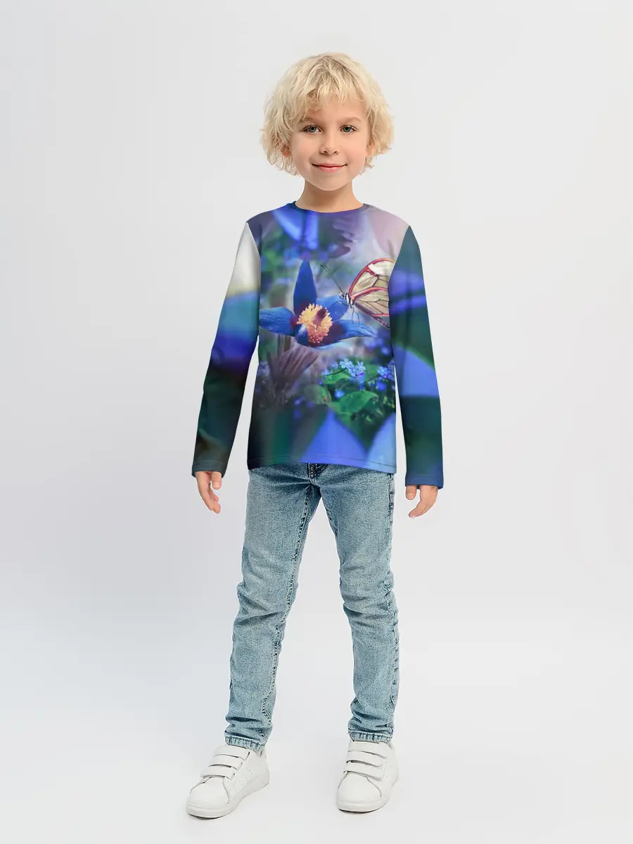 Детский лонгслив / Бабочка