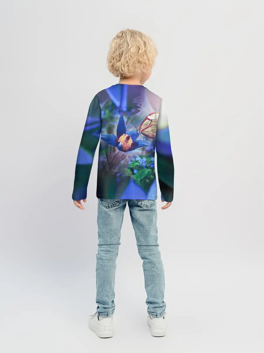 Детский лонгслив / Бабочка