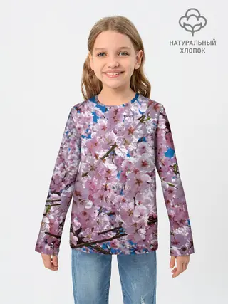 Детский лонгслив / Цветущая Сакура