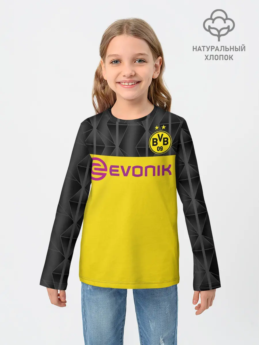 Детский лонгслив / Reus home UEFA 19-20