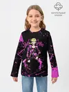 Детский лонгслив / Кира джоджо фиолетовые брызги