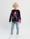 Детский лонгслив / Кира джоджо фиолетовые брызги