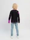 Детский лонгслив / Кира джоджо фиолетовые брызги