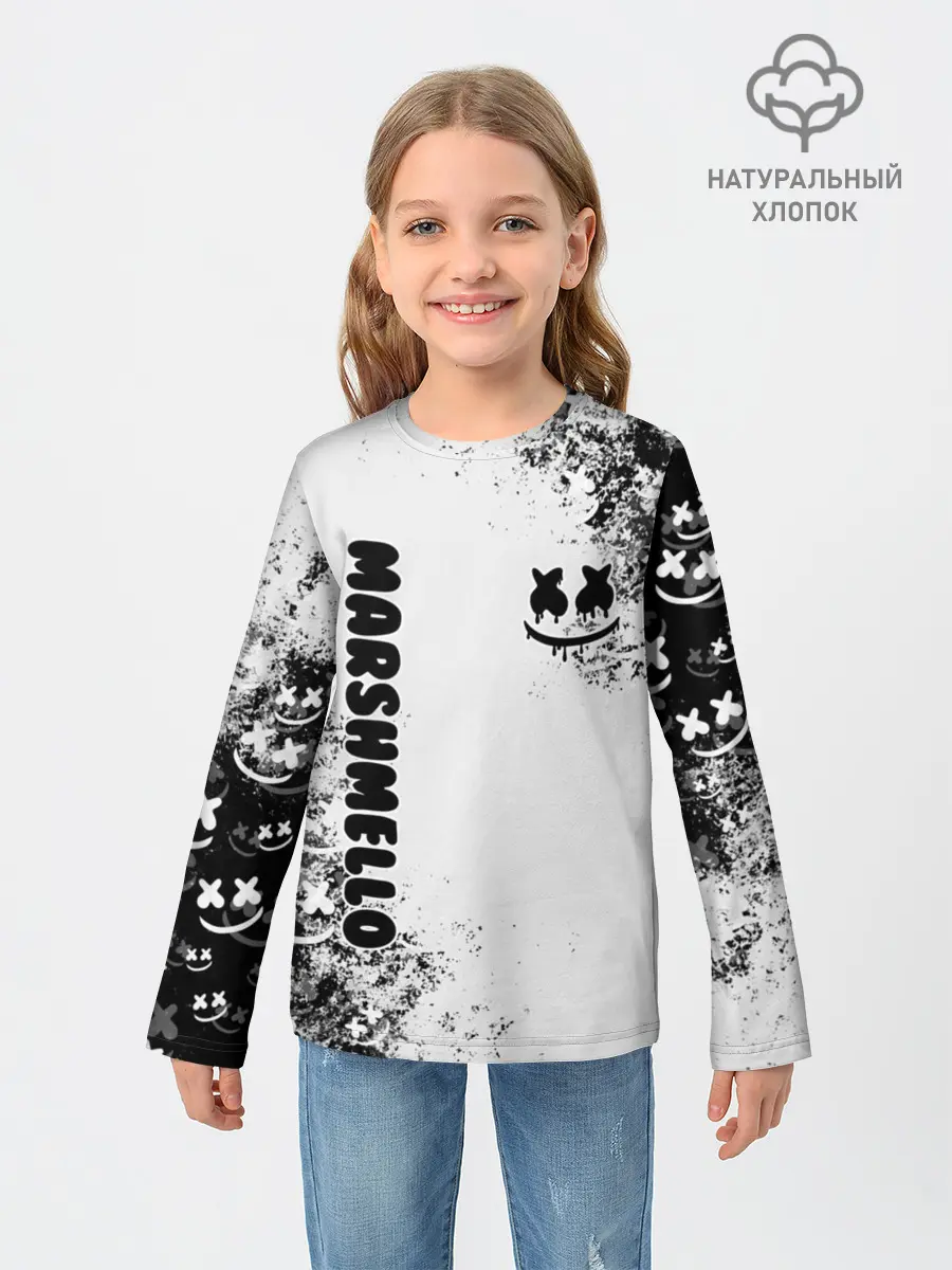 Детский лонгслив / Marshmello