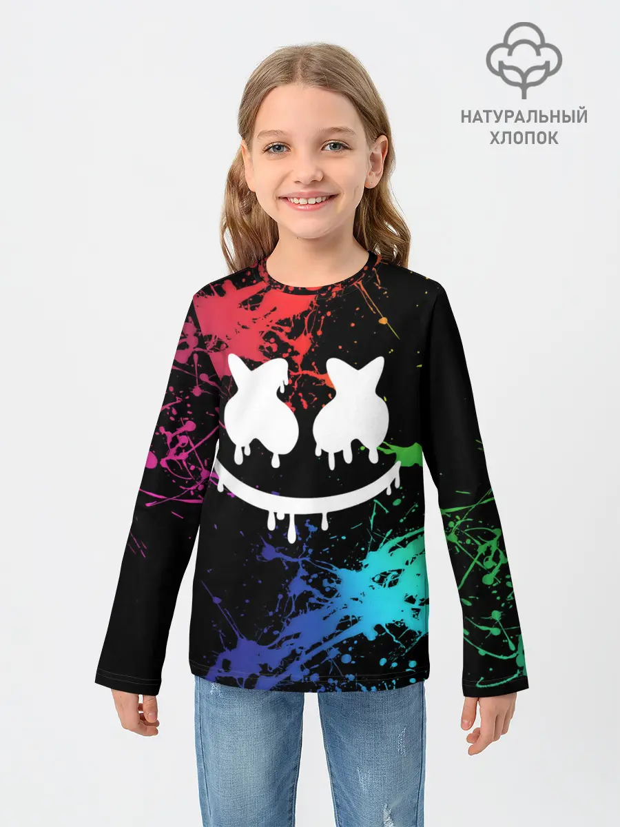 Детский лонгслив / Marshmello