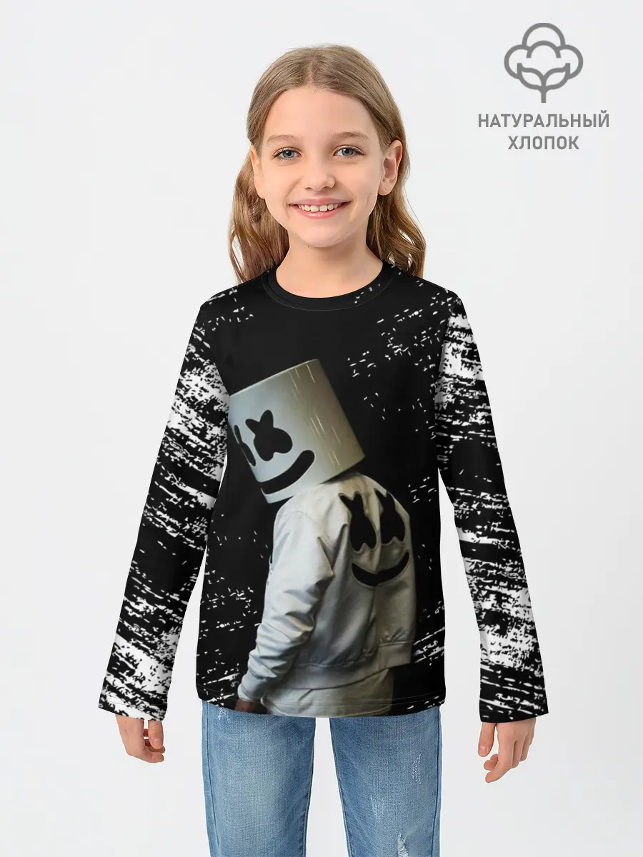 Детский лонгслив / Marshmello