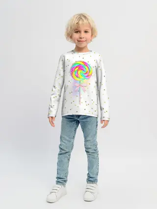 Детский лонгслив / Леденец