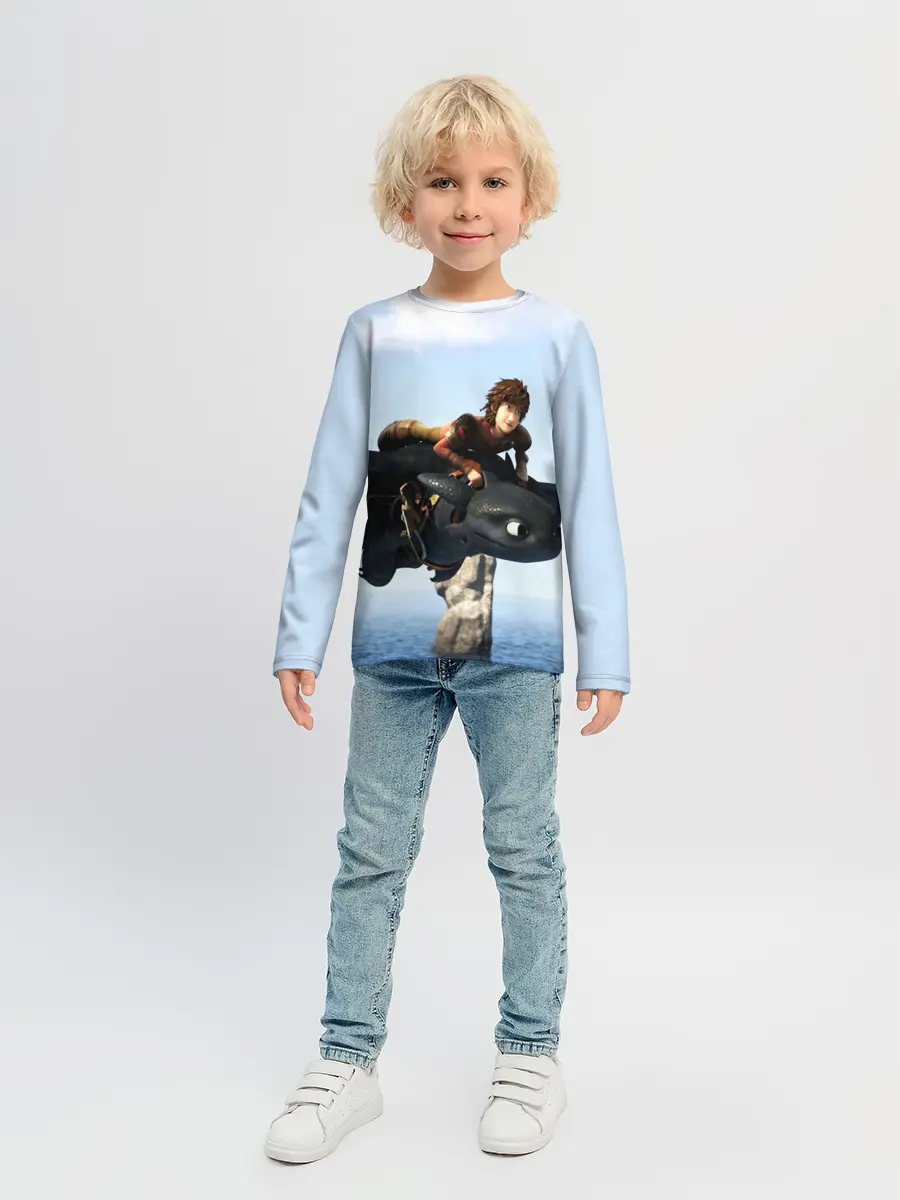 Детский лонгслив / КАК ПРИРУЧИТЬ ДРАКОНА