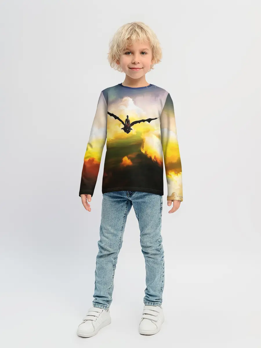 Детский лонгслив / Как приручить дракона
