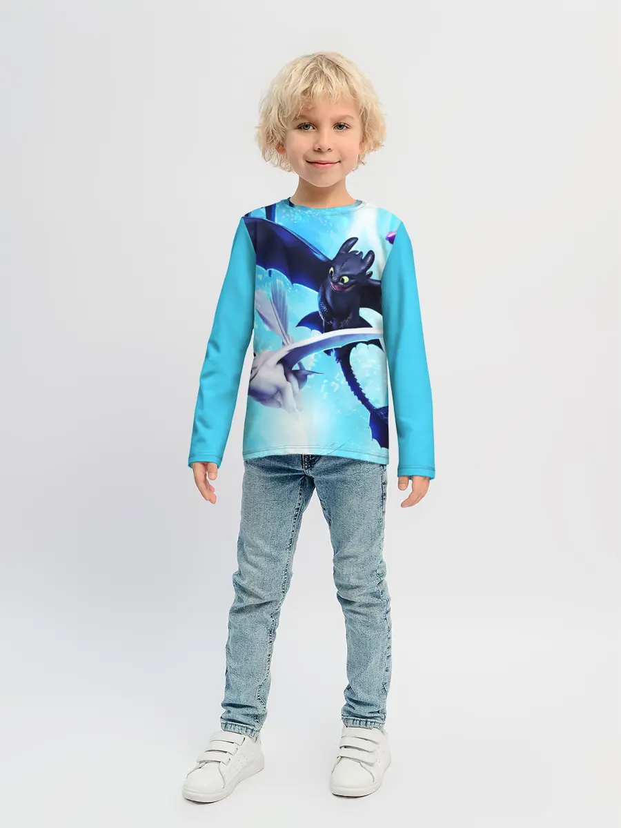 Детский лонгслив / Как приручить дракона