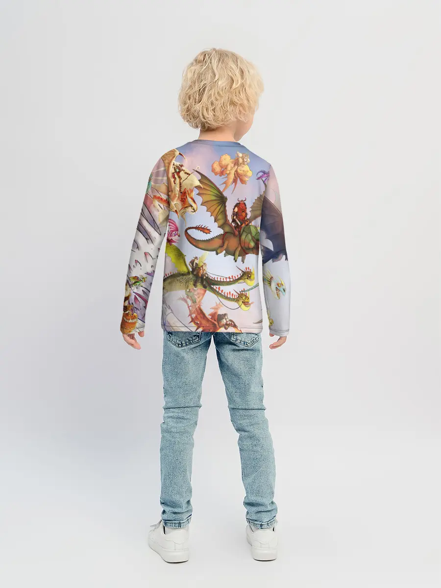 Детский лонгслив / Как приручить дракона