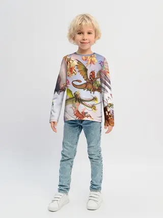 Детский лонгслив / Как приручить дракона