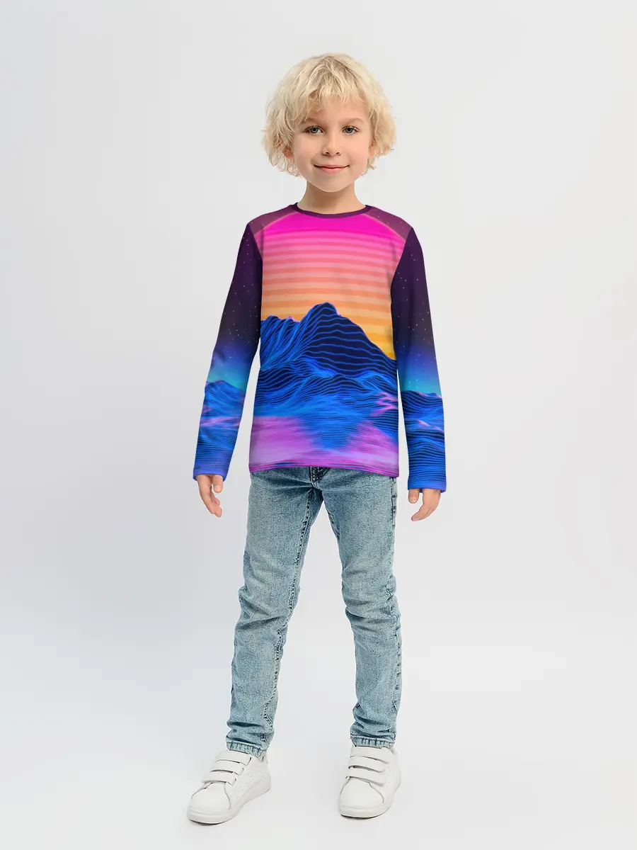 Детский лонгслив / RETRO NEON