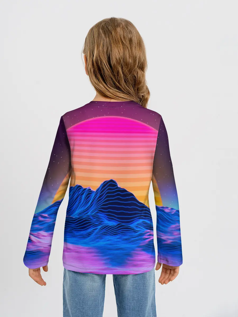 Детский лонгслив / RETRO NEON