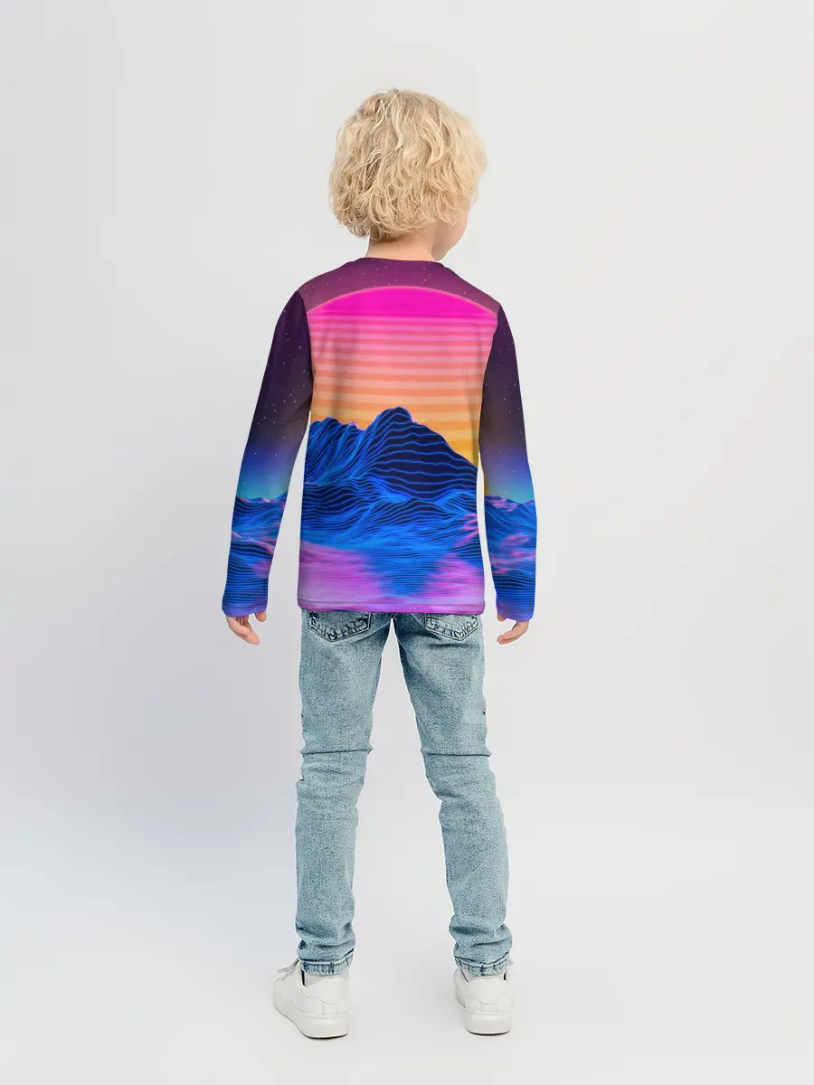 Детский лонгслив / RETRO NEON