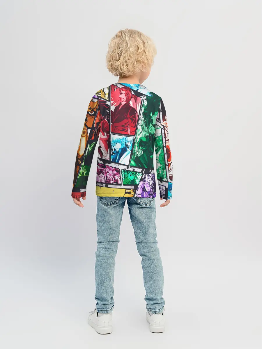 Детский лонгслив / EPIC MAIN ANIME CHARACTERS 3D!