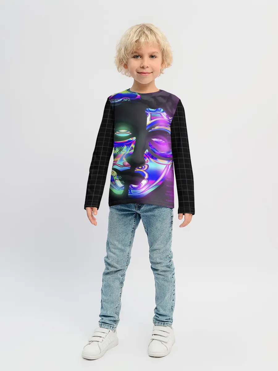 Детский лонгслив / Chrome Effect