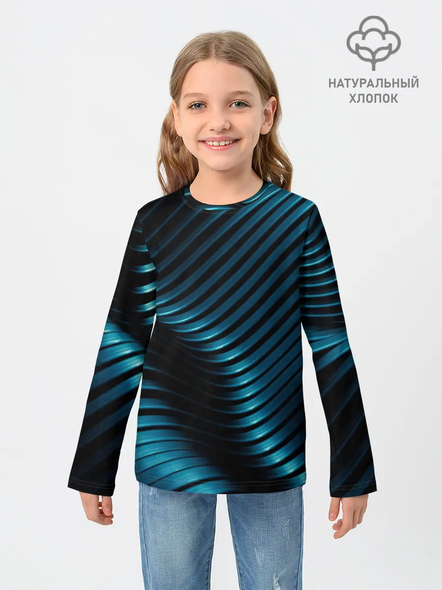 Детский лонгслив / Плавность,