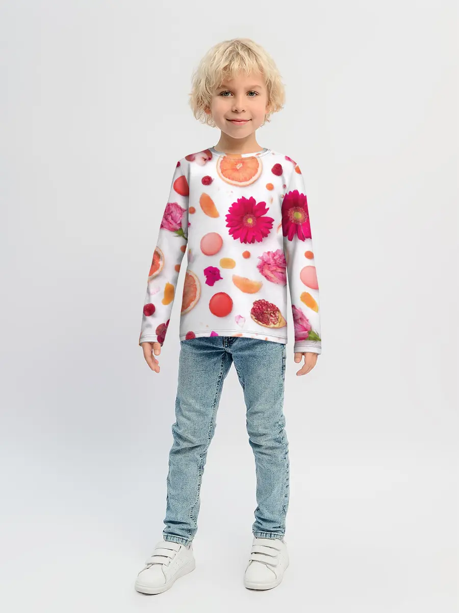 Детский лонгслив / Фрукты
