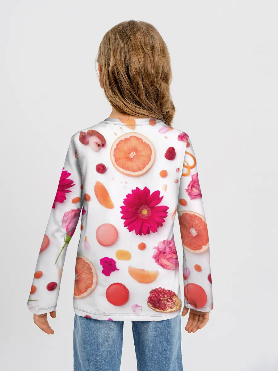 Детский лонгслив / Фрукты
