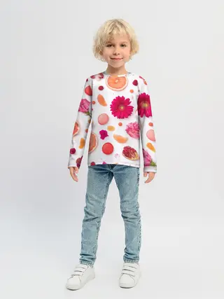 Детский лонгслив / Фрукты