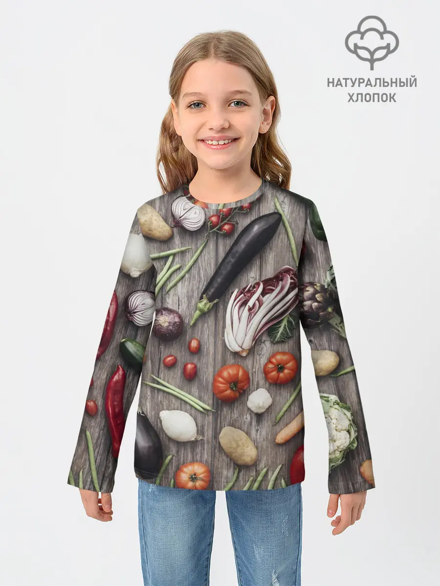 Детский лонгслив / Еда