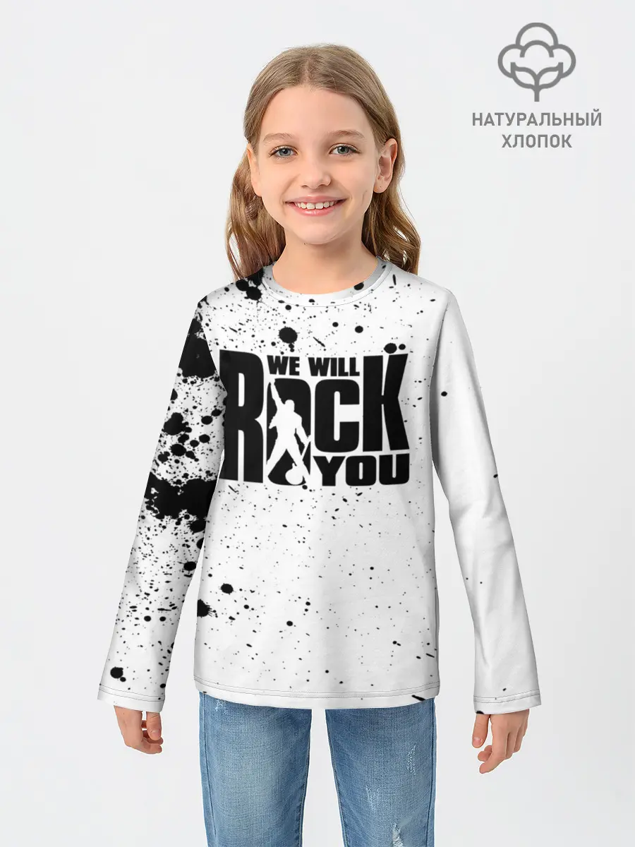 Детский лонгслив / Queen - We Will Rock You