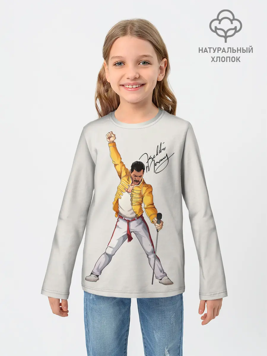 Детский лонгслив / Фредди Меркьюри автограф