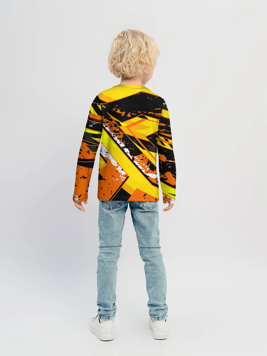 Детский лонгслив / orange cheeky rust