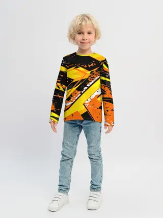 Детский лонгслив / orange cheeky rust