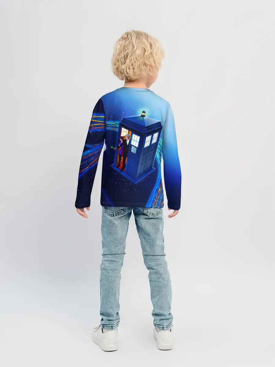 Детский лонгслив / ДОКТОР И КЛАРА И ТАРДИС
