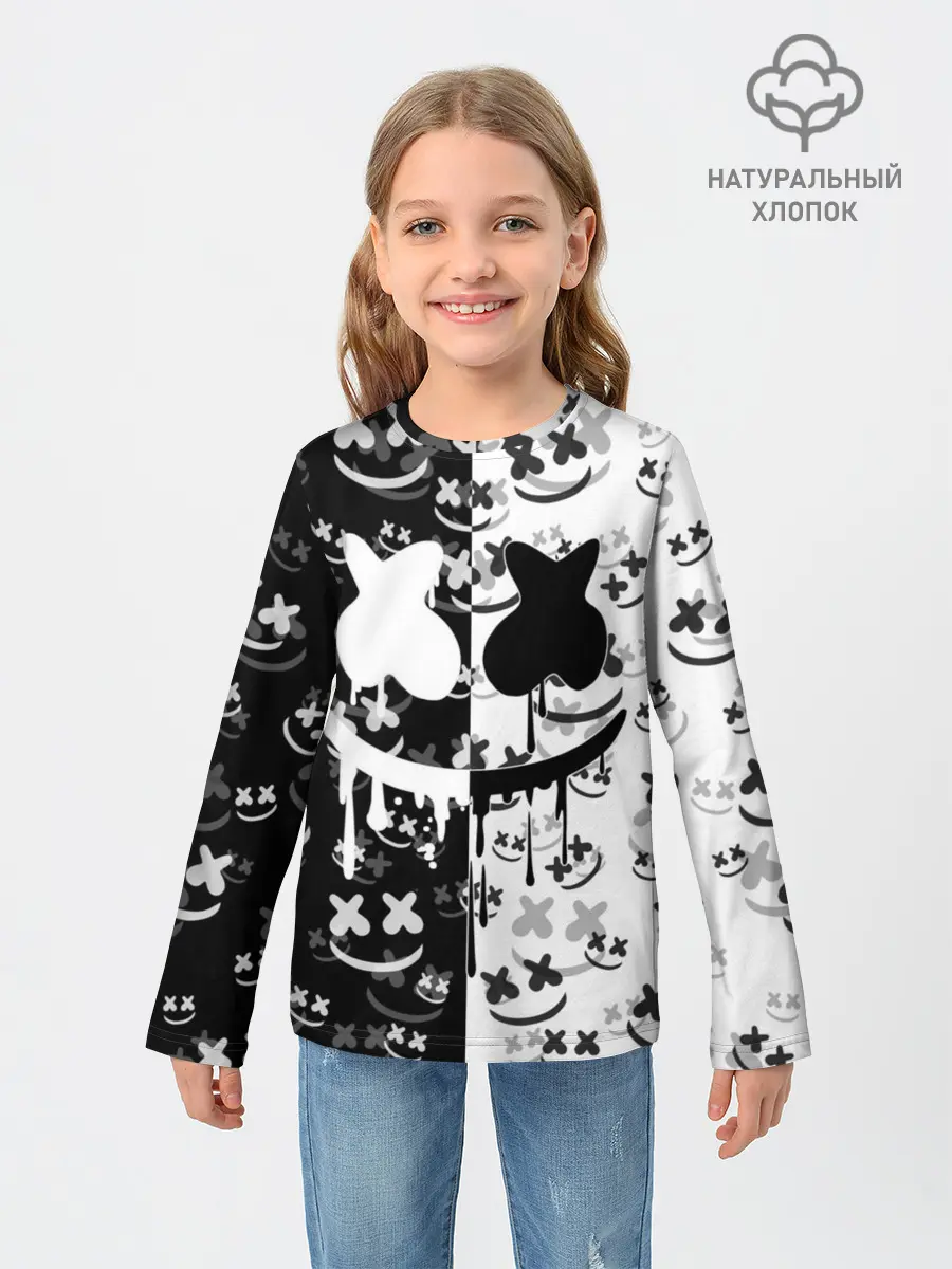 Детский лонгслив / Fortnite & Marshmello