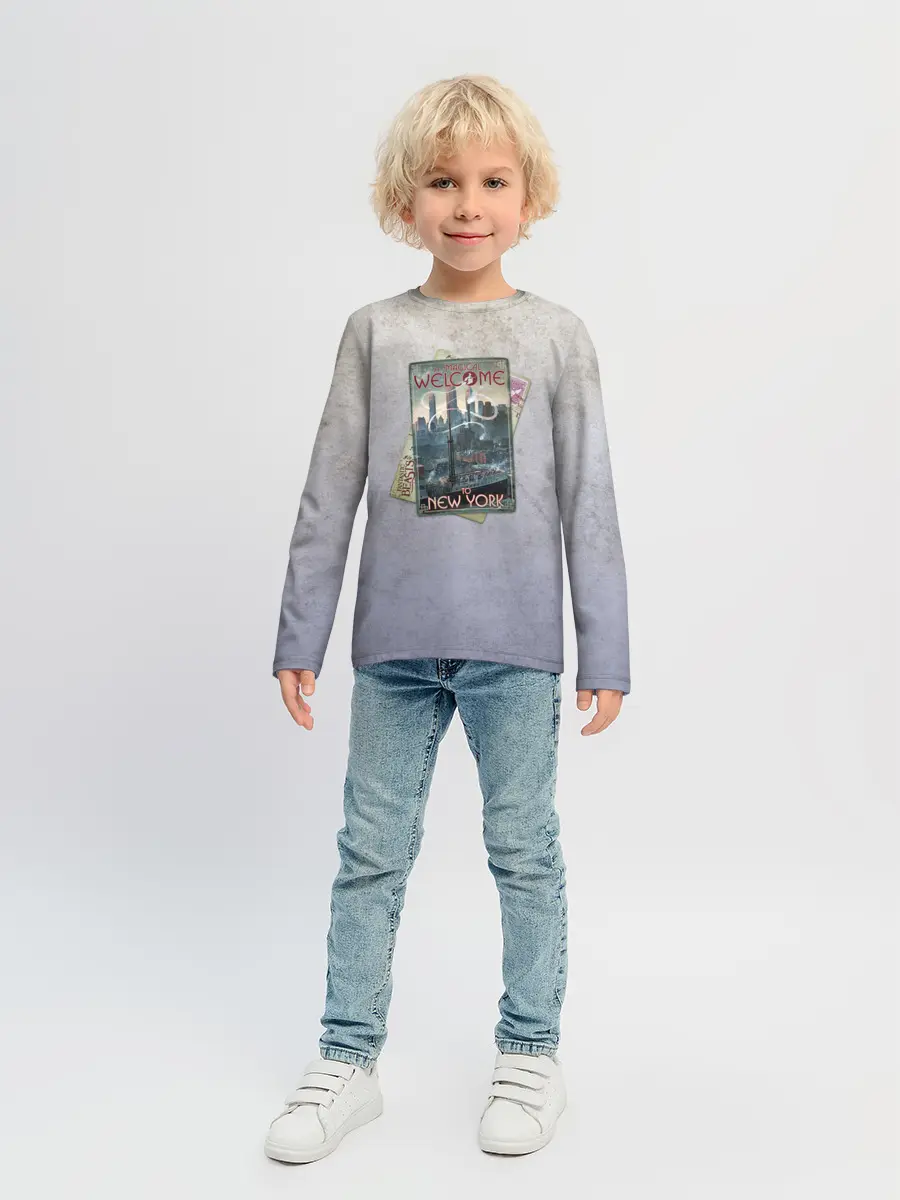 Детский лонгслив / Welcome to New York