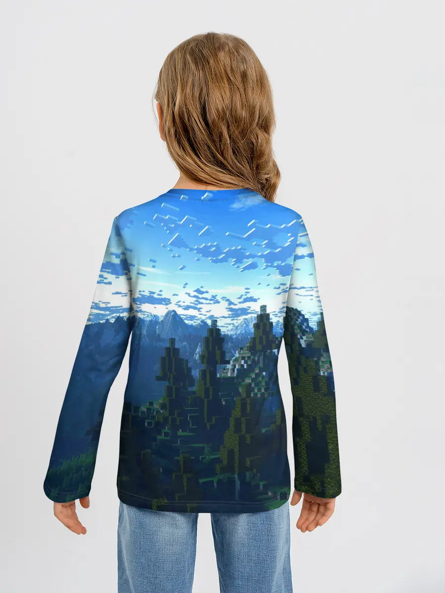 Детский лонгслив / Minecraft / Майнкрафт