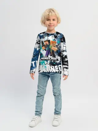 Детский лонгслив / Minecraft / Майнкрафт