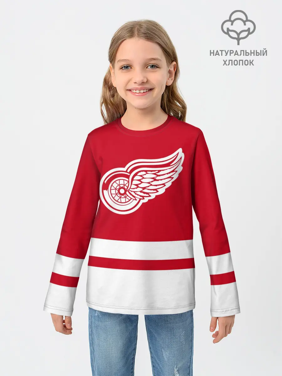 Детский лонгслив / Детройт Ред Уингз