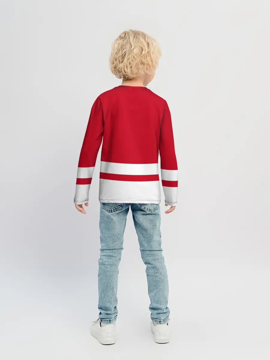 Детский лонгслив / Детройт Ред Уингз