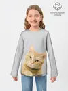 Детский лонгслив / Рыжий котик