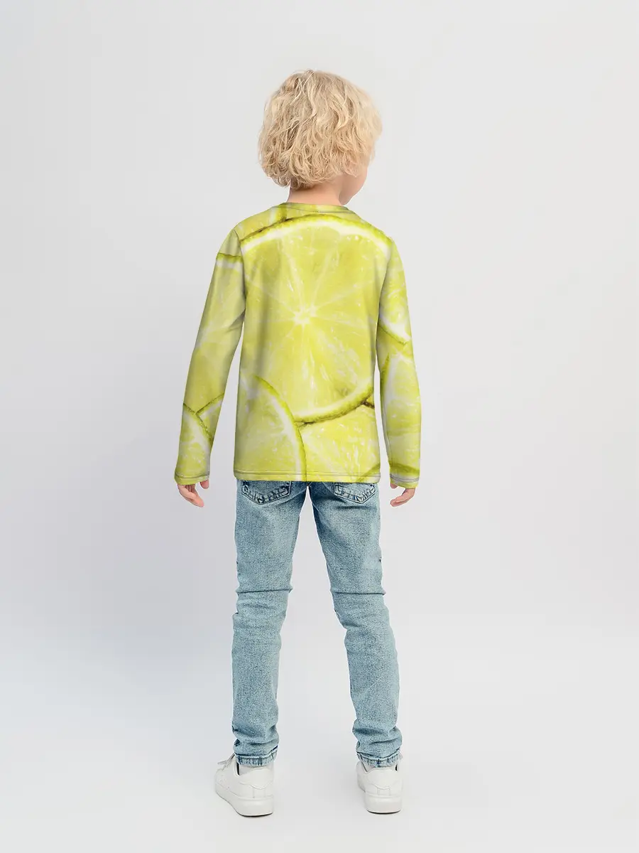 Детский лонгслив / Лайм