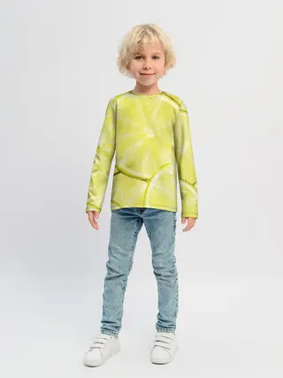 Детский лонгслив / Лайм