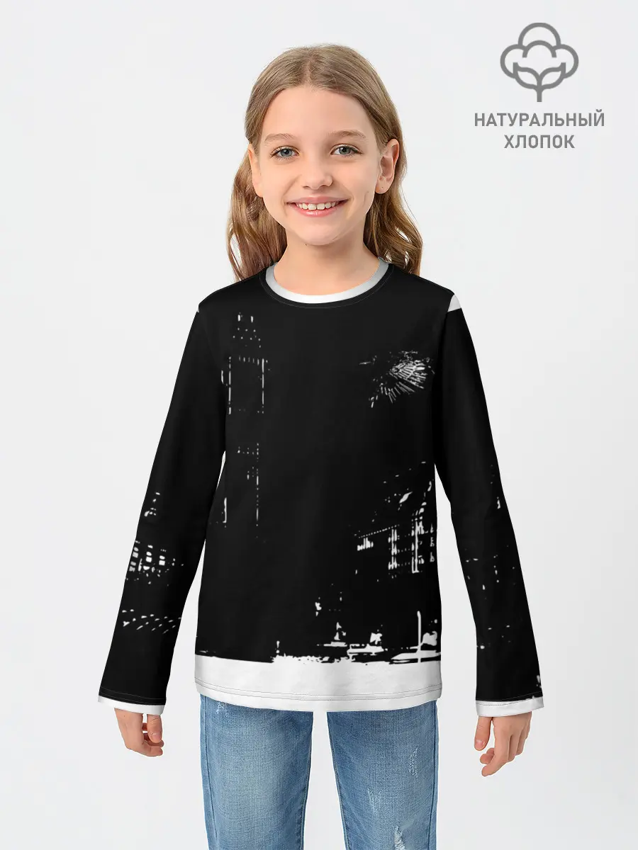 Детский лонгслив / город