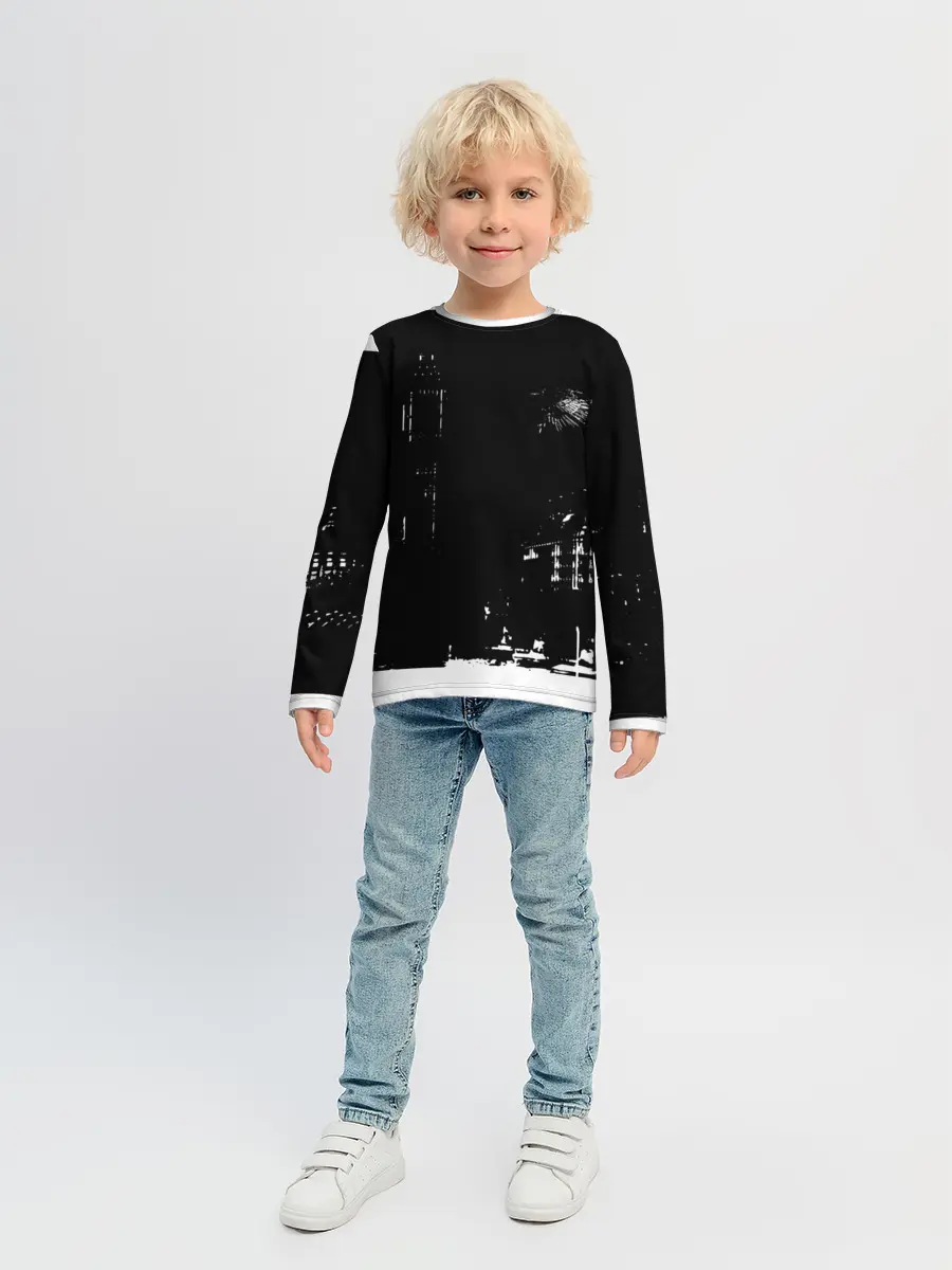 Детский лонгслив / город