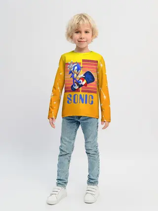 Детский лонгслив / Sonic - Соник